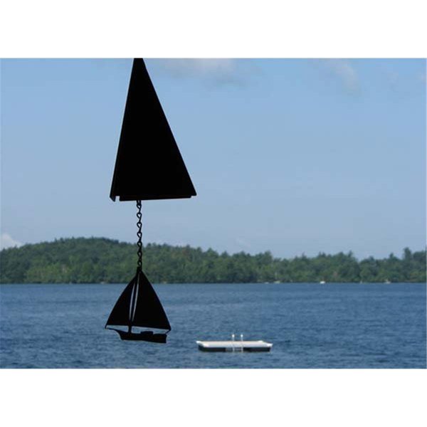 North Country Wind Bells Inc North Country Wind Bells  Inc. 126.5072 Ships Bell with skip jack wind catcher 126.5072